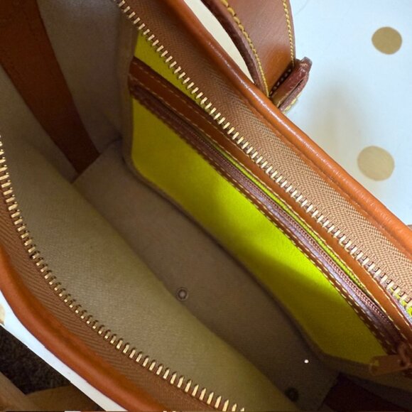 Dooney & Bourke, Small Leather Pebble Grain Hobo - Bright Yellow - Picture 5 of 16